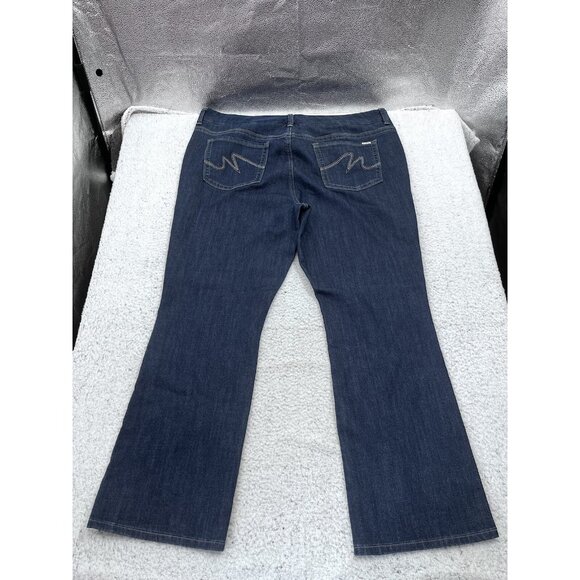 Melissa McCarthy Seven Dark Wash Slim Boot Denim Jeans Size 22 - Picture 12 of 12